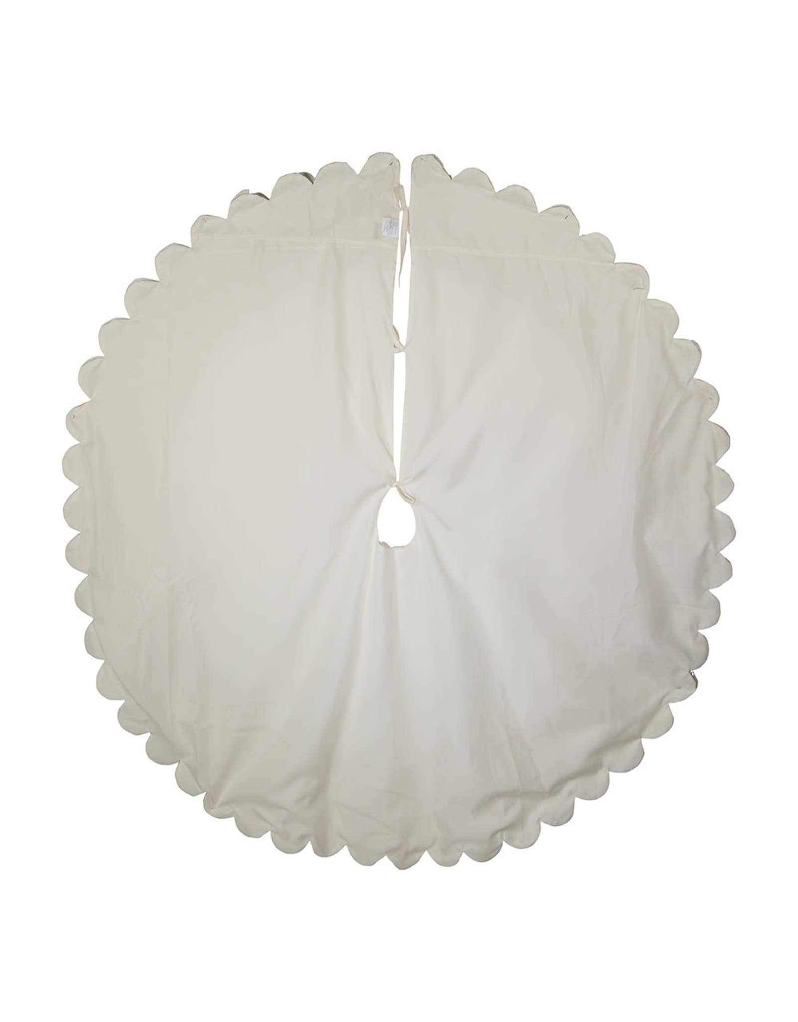 Kurt Adler Christmas Tree Skirts 60 Inch Ivory Embossed Tree Skirt ...