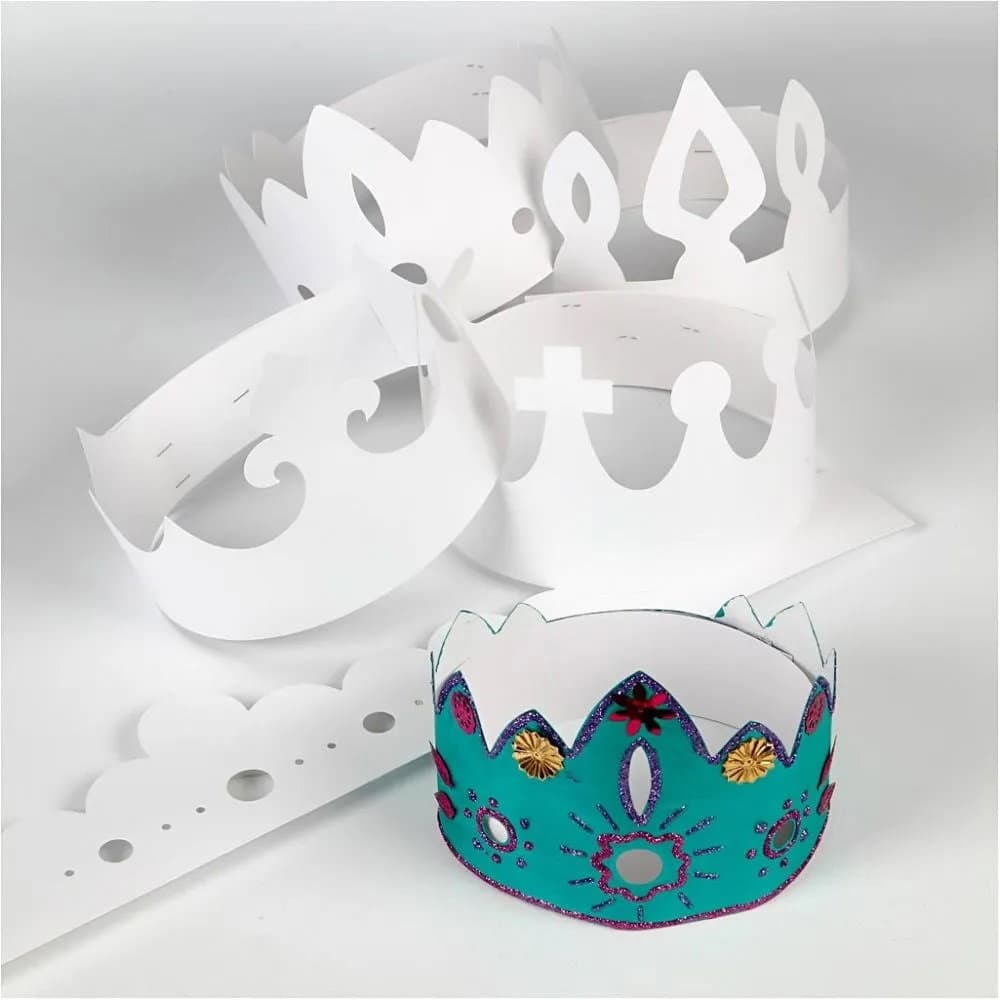 Cardboard Crowns 5 Pack – Plain Craft Crowns 60cm - Cromartie ...