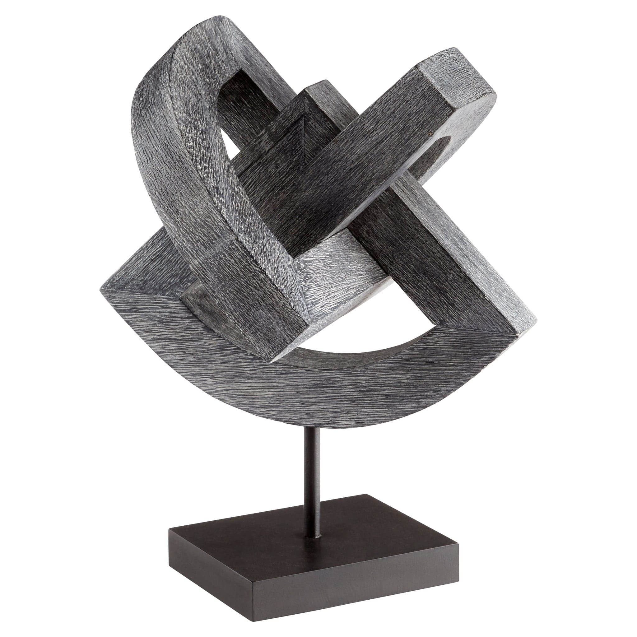 Garnet Sculpture | Black - Cyan Design