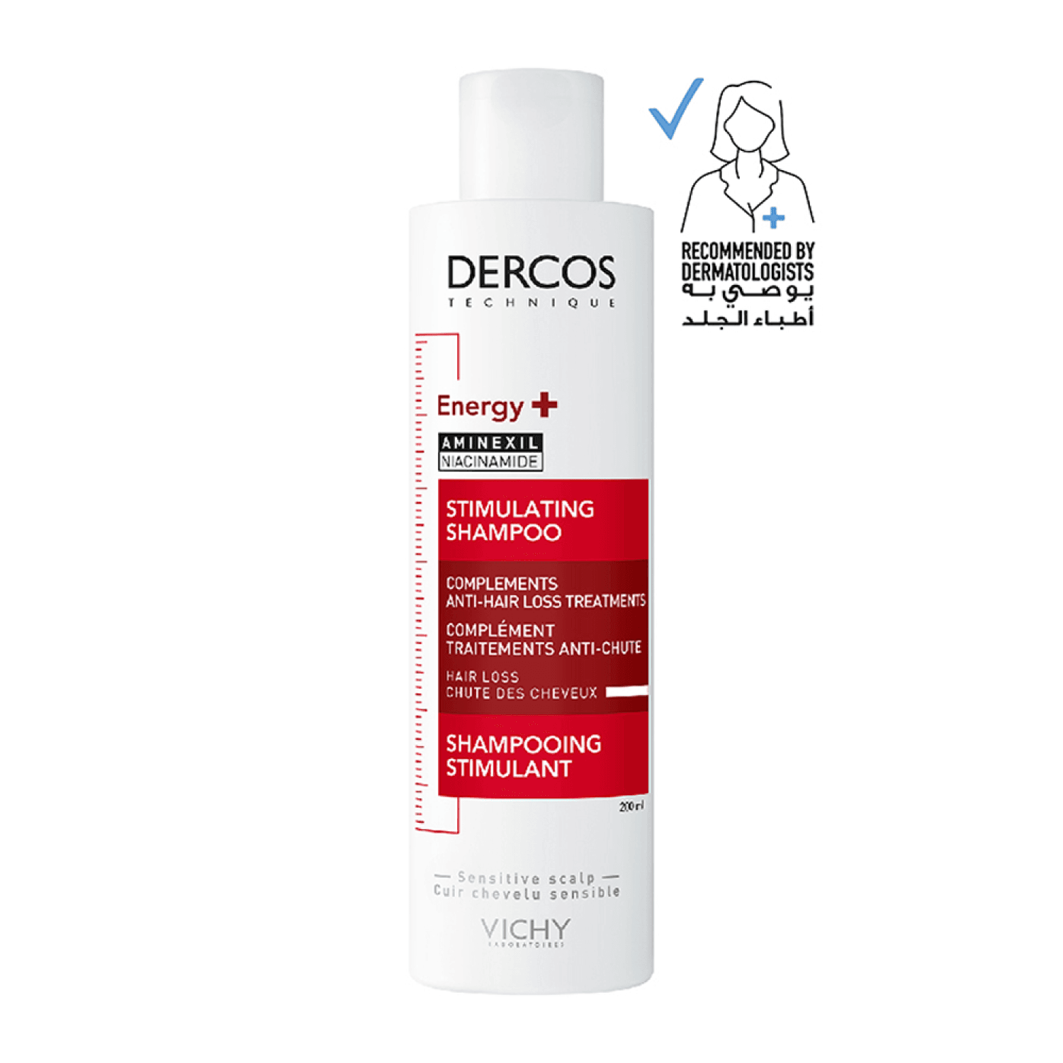 Vichy Dercos Energizing Anti-chute Hair Loss Shampoo - 200ml at Nice ...