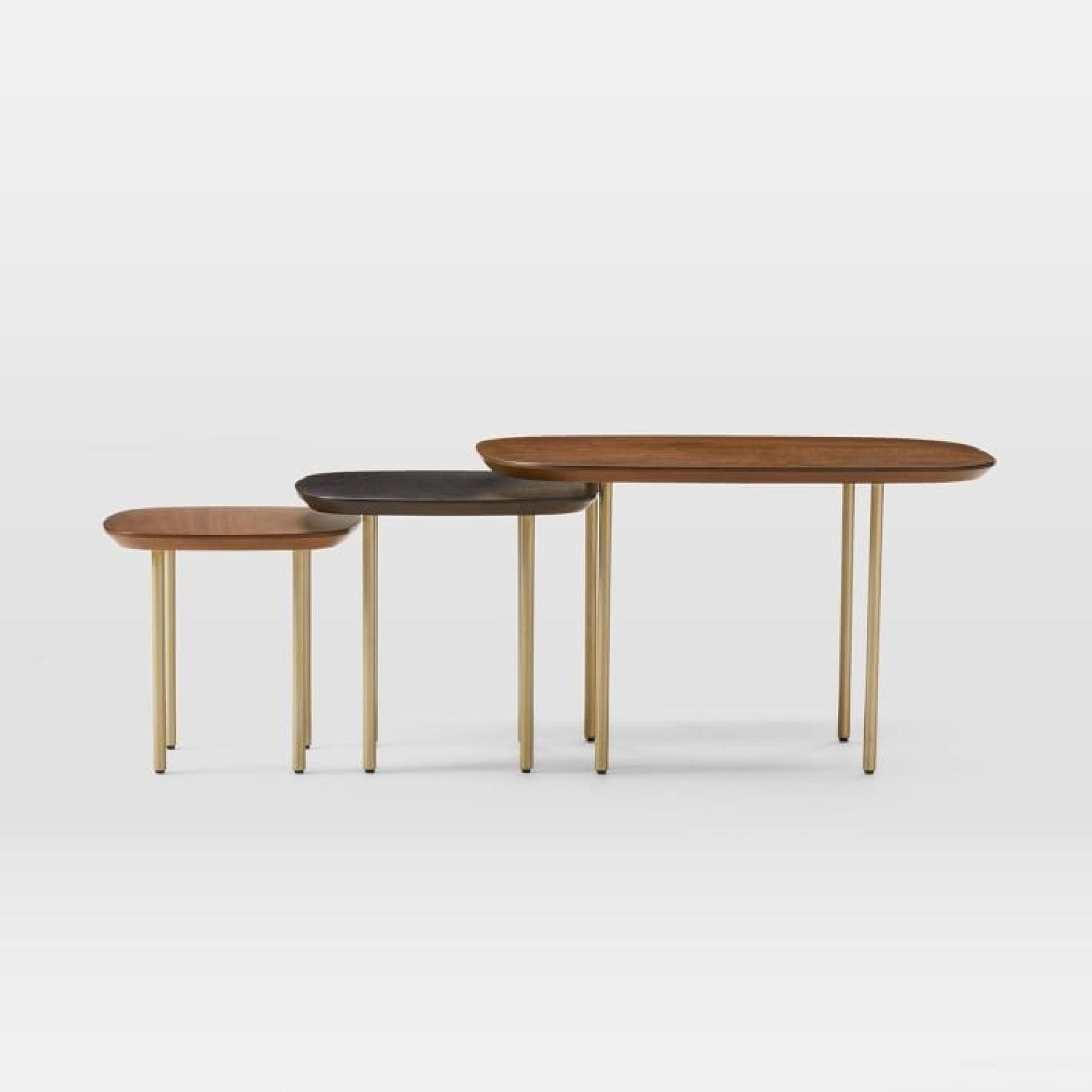 West Elm Trio Nesting Tables, Set Of 3 - AptDeco