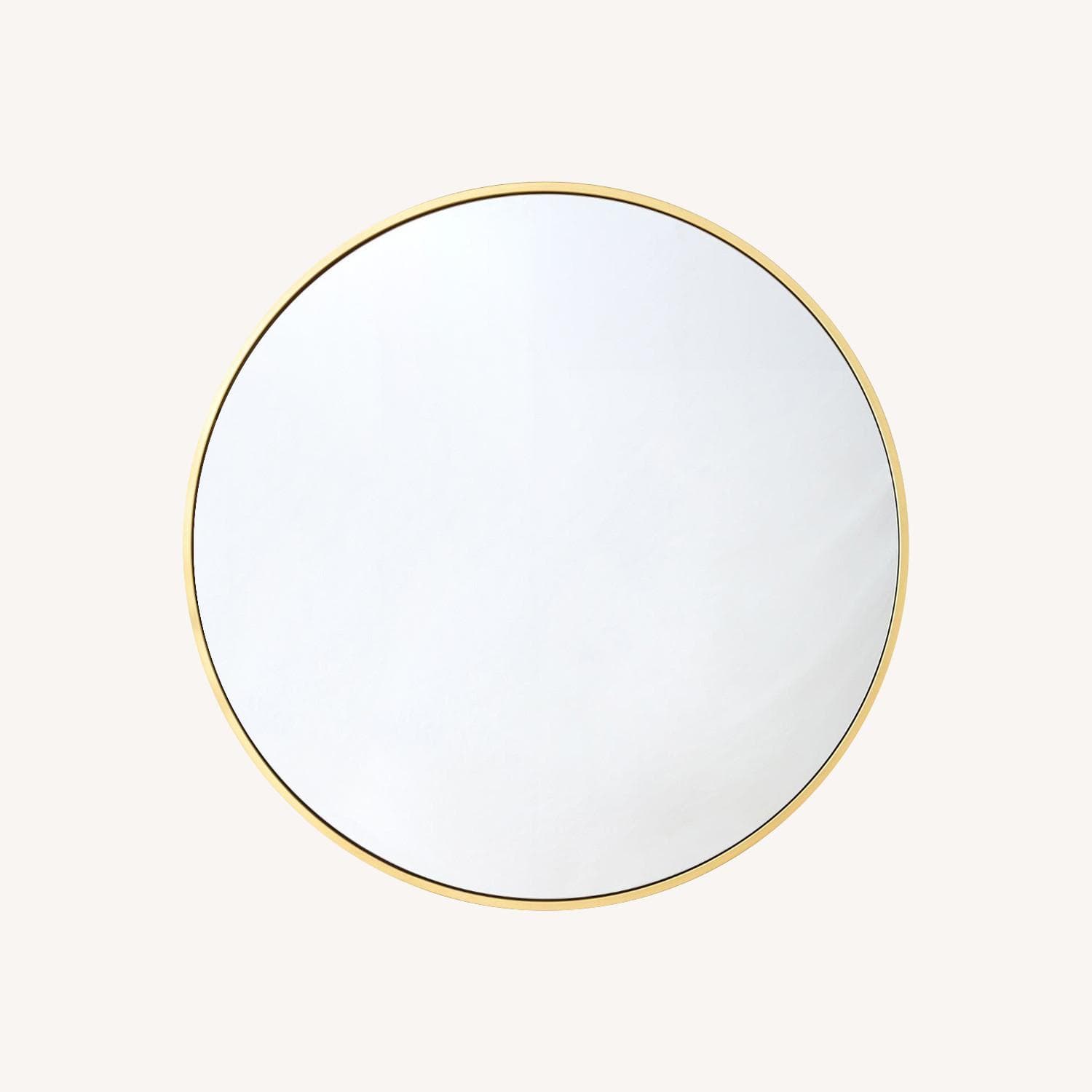 West Elm Metal Frame Round Mirror - AptDeco