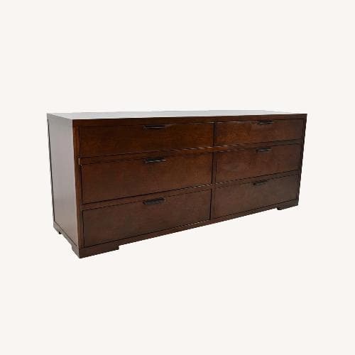 Crate & Barrel 6 Drawer Wide Dresser - AptDeco