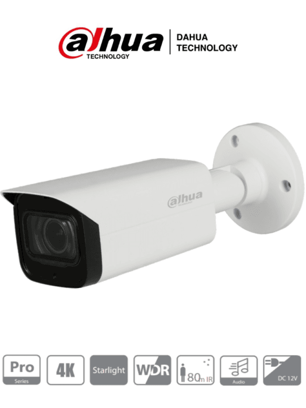 DAHUA HFW2802T-Z-A - Camara Bullet 4k Starlight/ 8 Megapixeles/ Lente ...