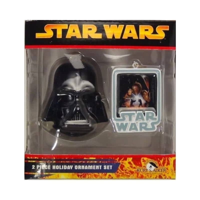 Star Wars Darth Vader 2 Piece Holiday Ornament Set Kurt Adler | EmpireToyz