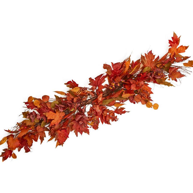 Autumn Artificial Leaf and Berry Swag - Fall Florals - Floral Supplies ...