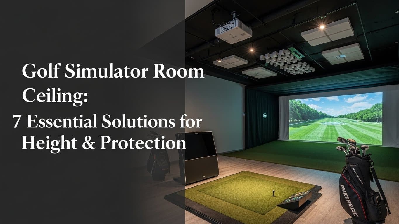 Golf Simulator Room Ceiling: 7 Essential Solutions For Height & Protection