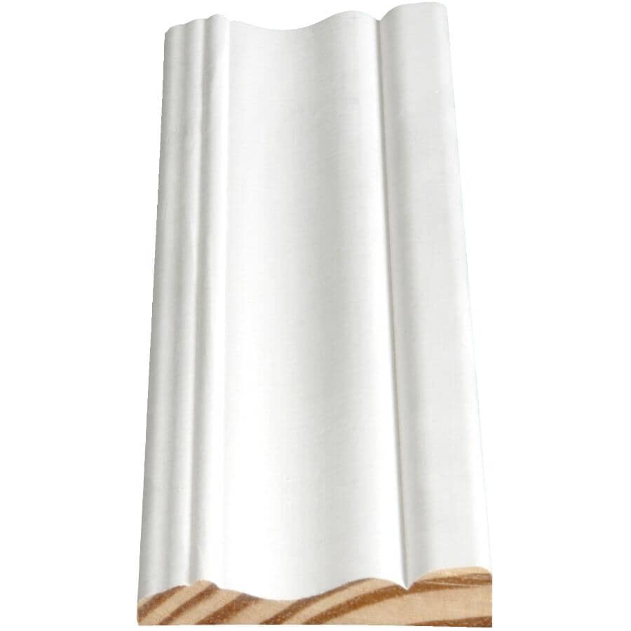 ALEXANDRIA MOULDING 5/8" x 2-3/4" Finger Jointed Pine Primed Colonial ...
