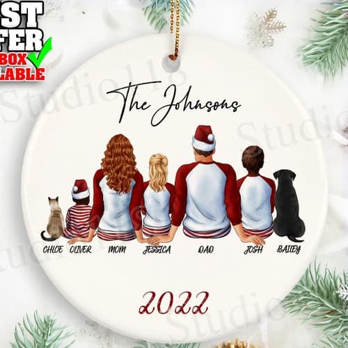 Personalized Family Christmas Ornament Family Gift Custom - Etsy