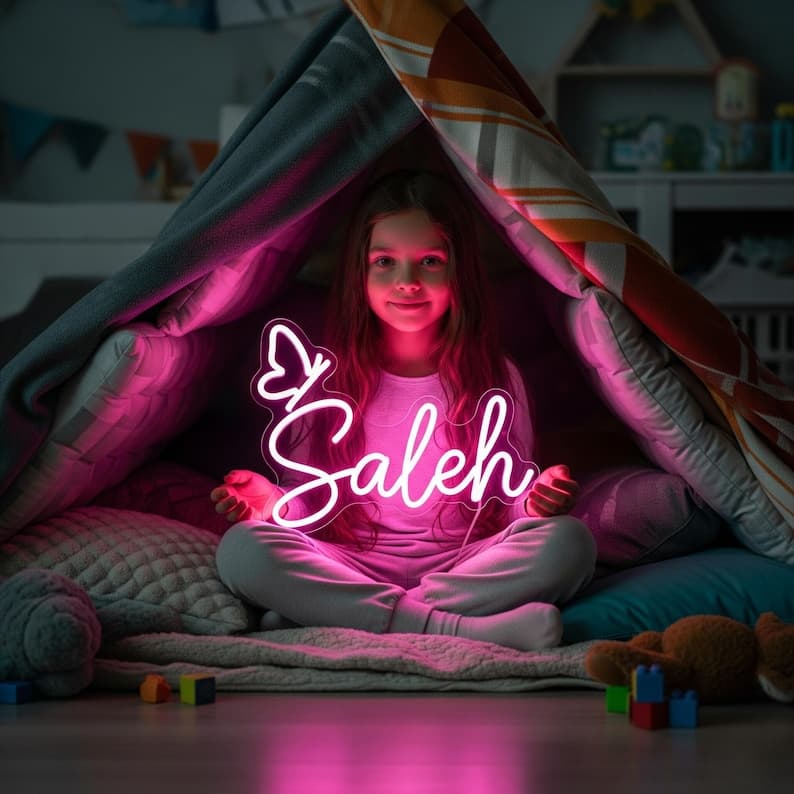 Custom Kids Neon Sign, Personalized LED Wall Light for Kid’s Room Decor ...
