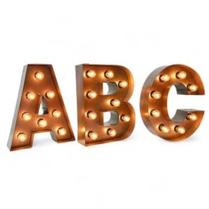 12" Marquee Letters, Light up Letters - Etsy