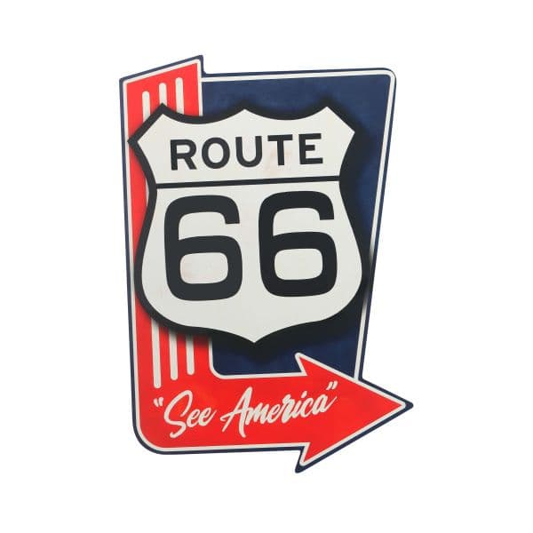Open Road Brands Route 66 See America Metal Sign | Route 66, Route ...