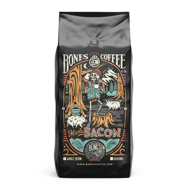 Bones Coffee Company - Maple Bacon Coffee - 16oz.