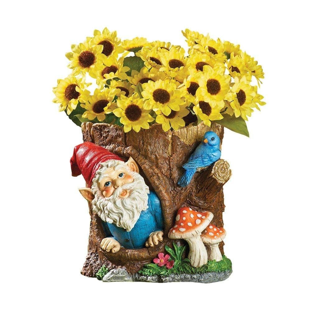 Amazon.com: Peeking Gnome Planter Figurine: Garden & Outdoor | Outdoor ...