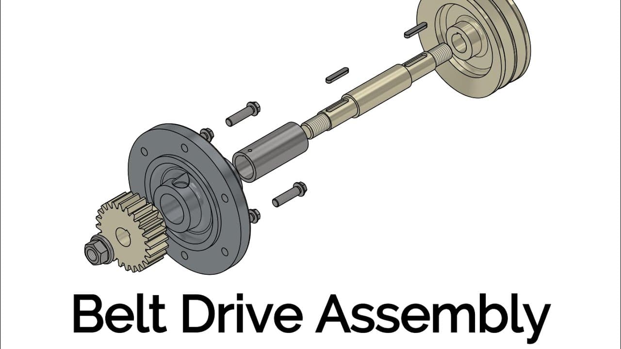 Introductory Video (How to create a belt drive assembly) - YouTube