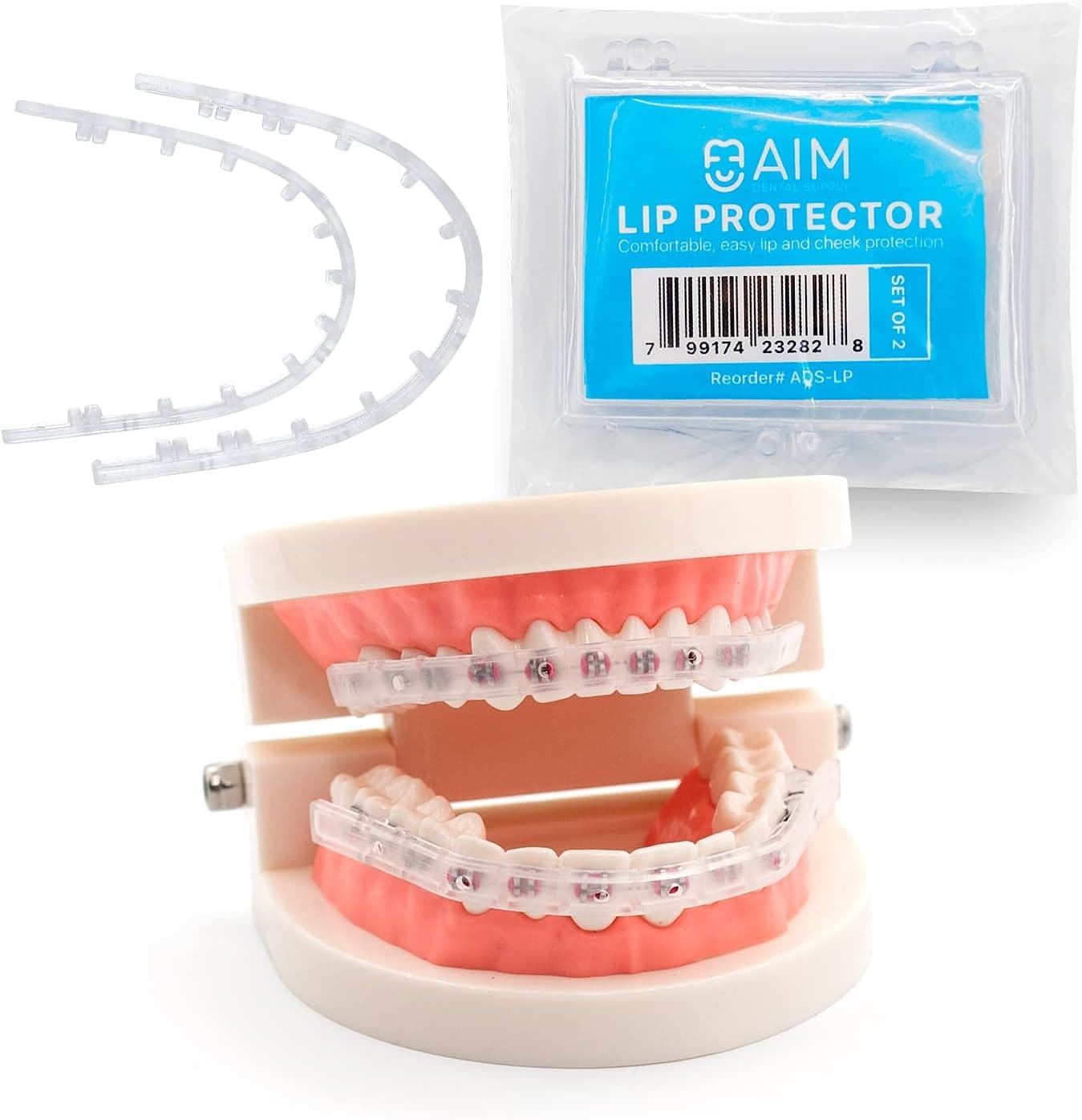 AIM DENTAL SUPPLY Lip Protector for Braces, Clear Comfort Shield ...