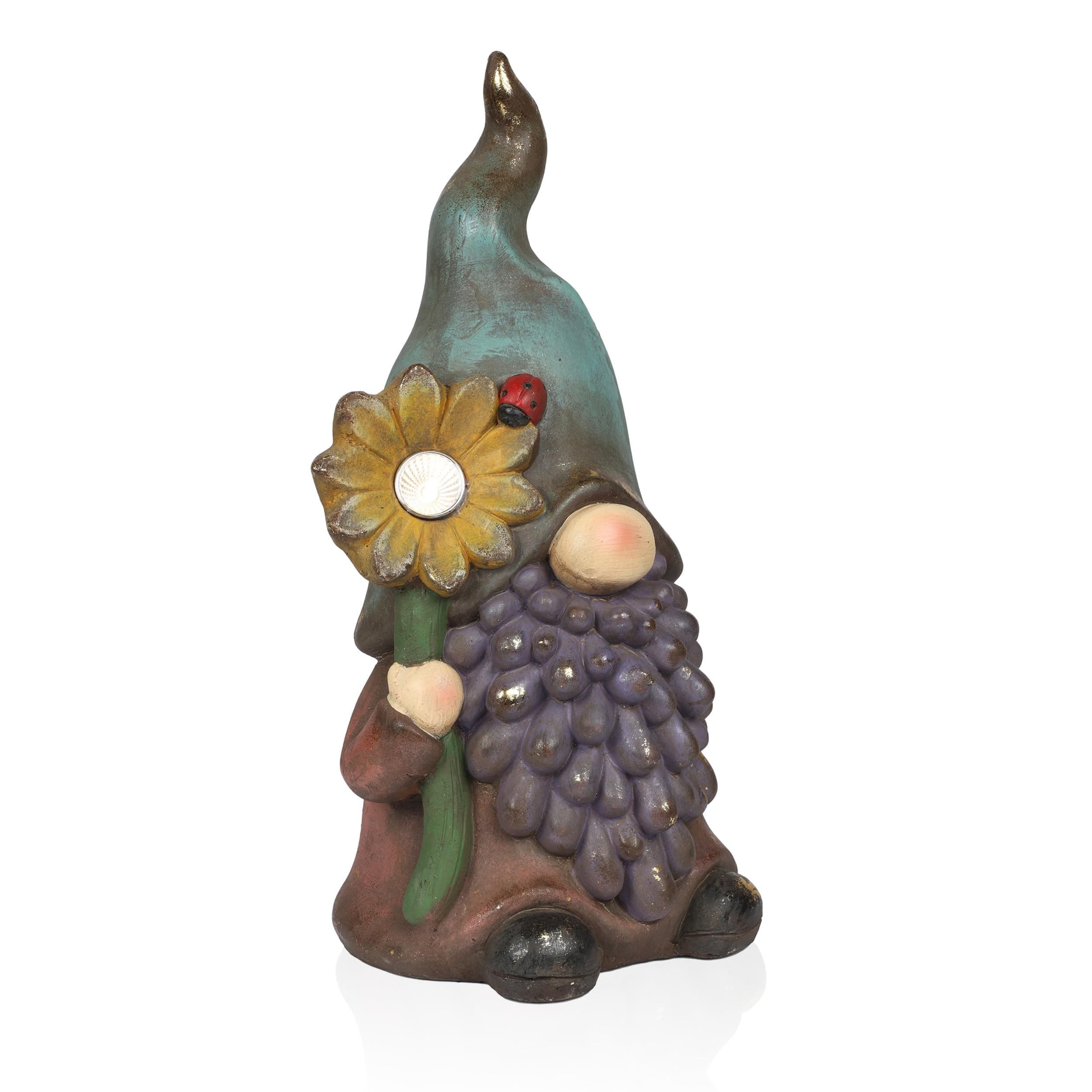 Alpine Corporation Solar Gnome Planter