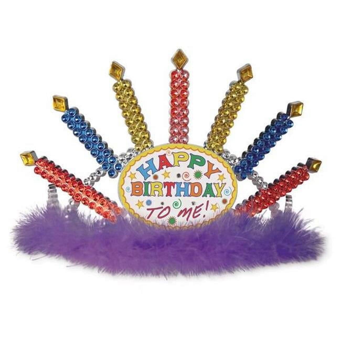 Beistle 60496 Plastic Light-Up Happy Birthday Tiara - Pack of 6 ...