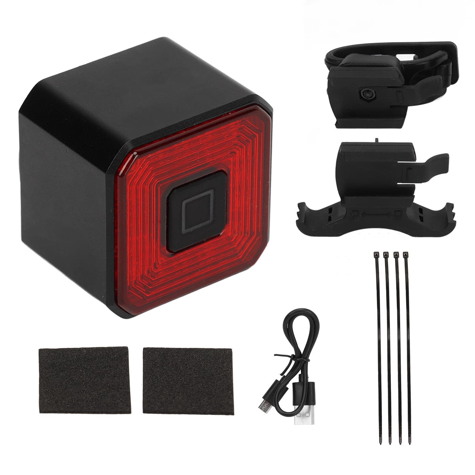 Bicycle Smart Brake Tail Light Ultra Bright LED Warning Smart Bike Tail ...