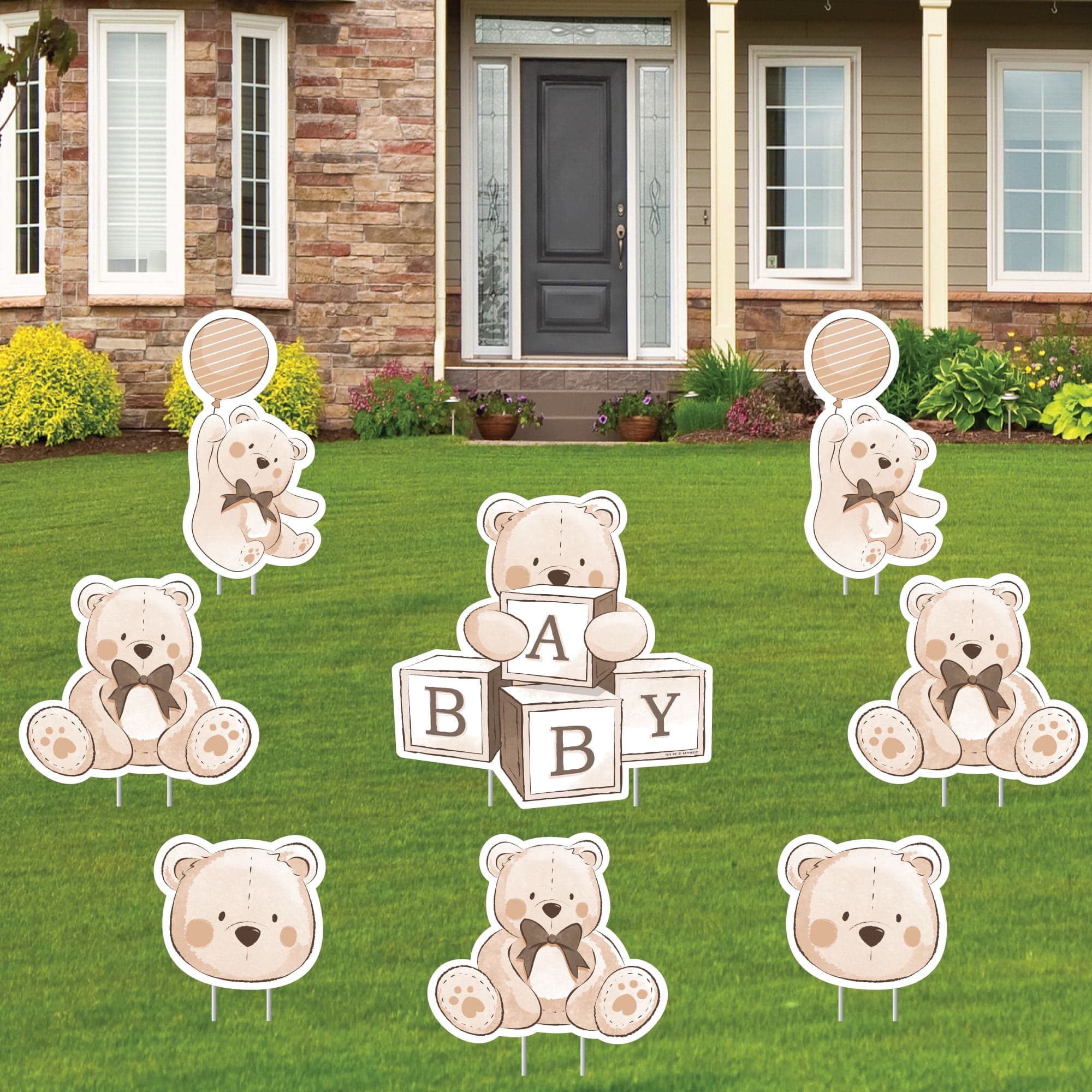 Big Dot of Happiness We Can Bearly Wait - Yard Sign and Outdoor Lawn ...