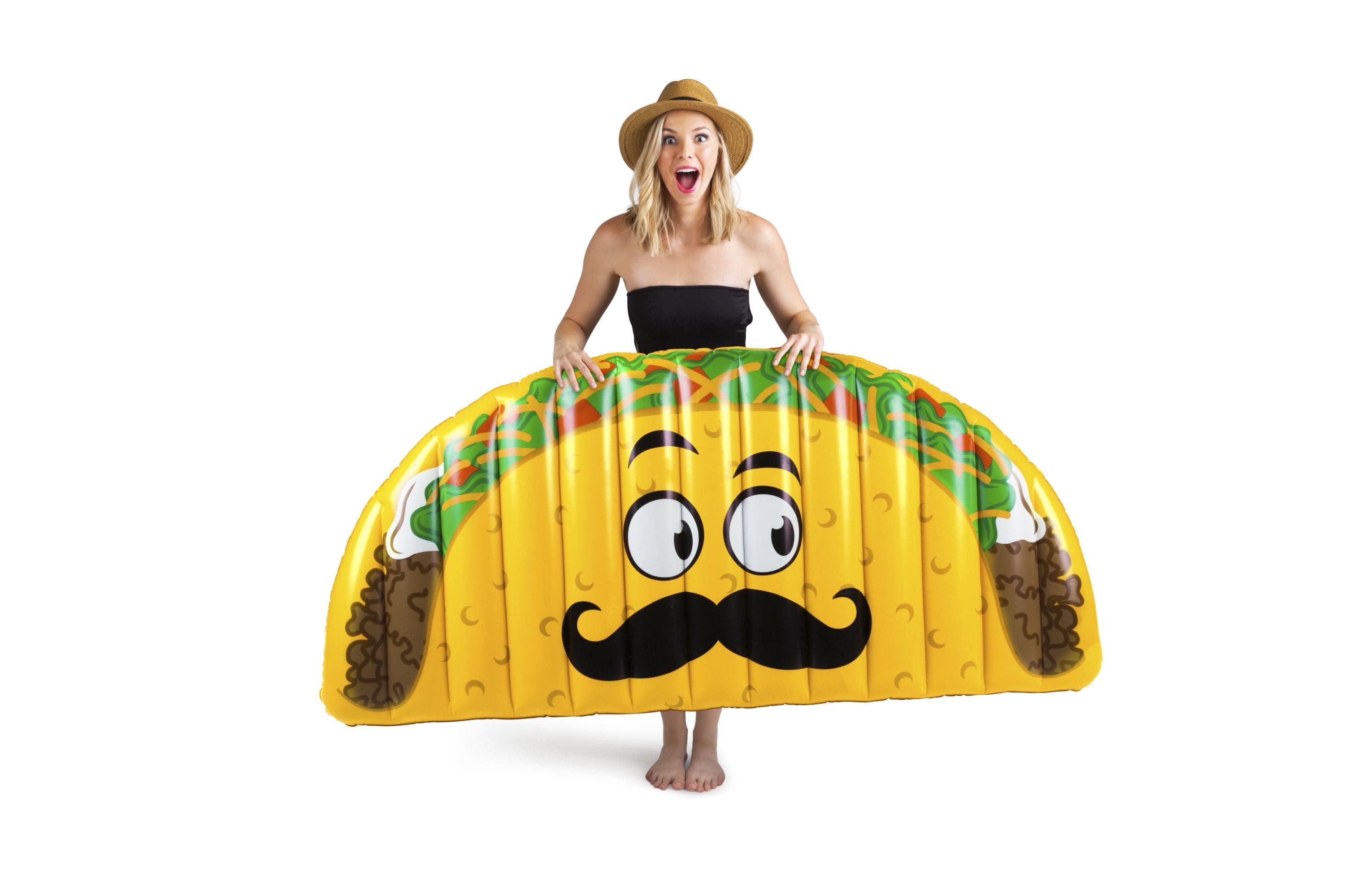 BigMouth Inc Giant Inflatable Taco Pool Floats, Durable Pool Tube with ...