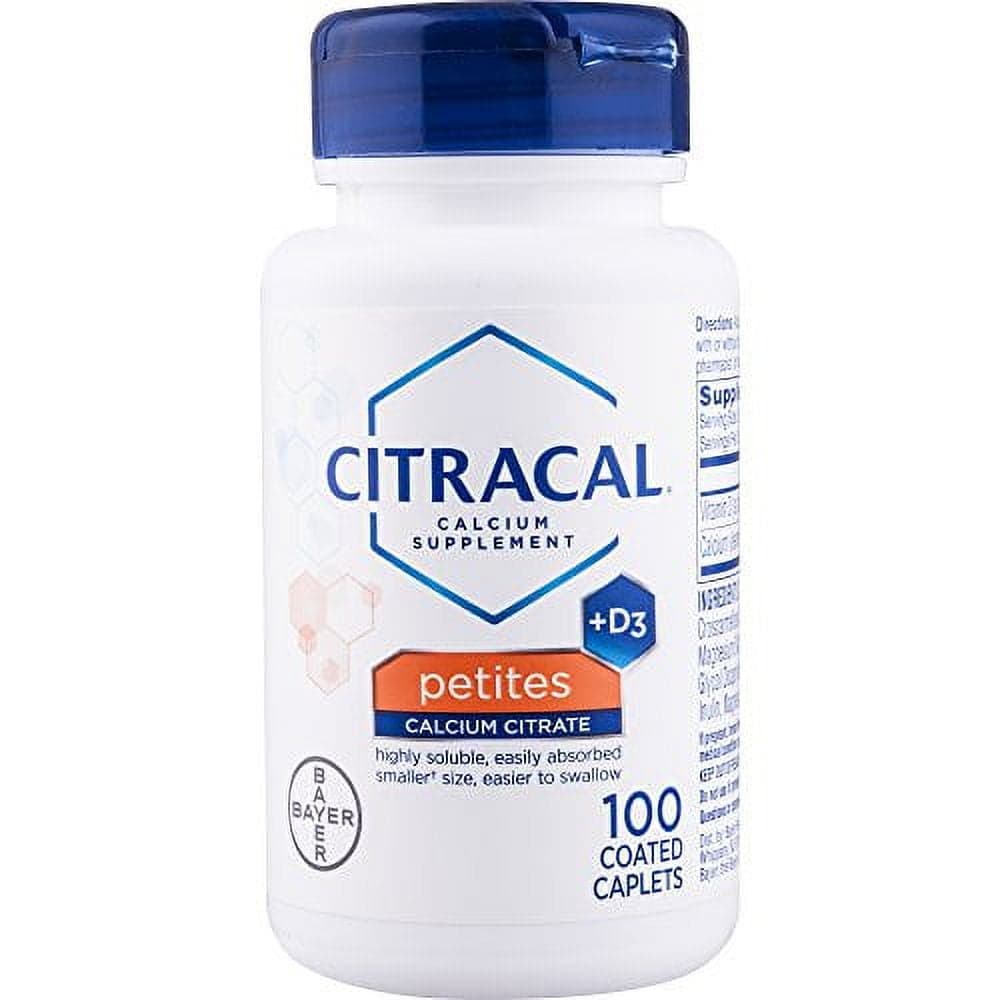 Citracal Petites, 400mg Calcium Citrate, 500 IU Vitamin D3, Bone Health ...