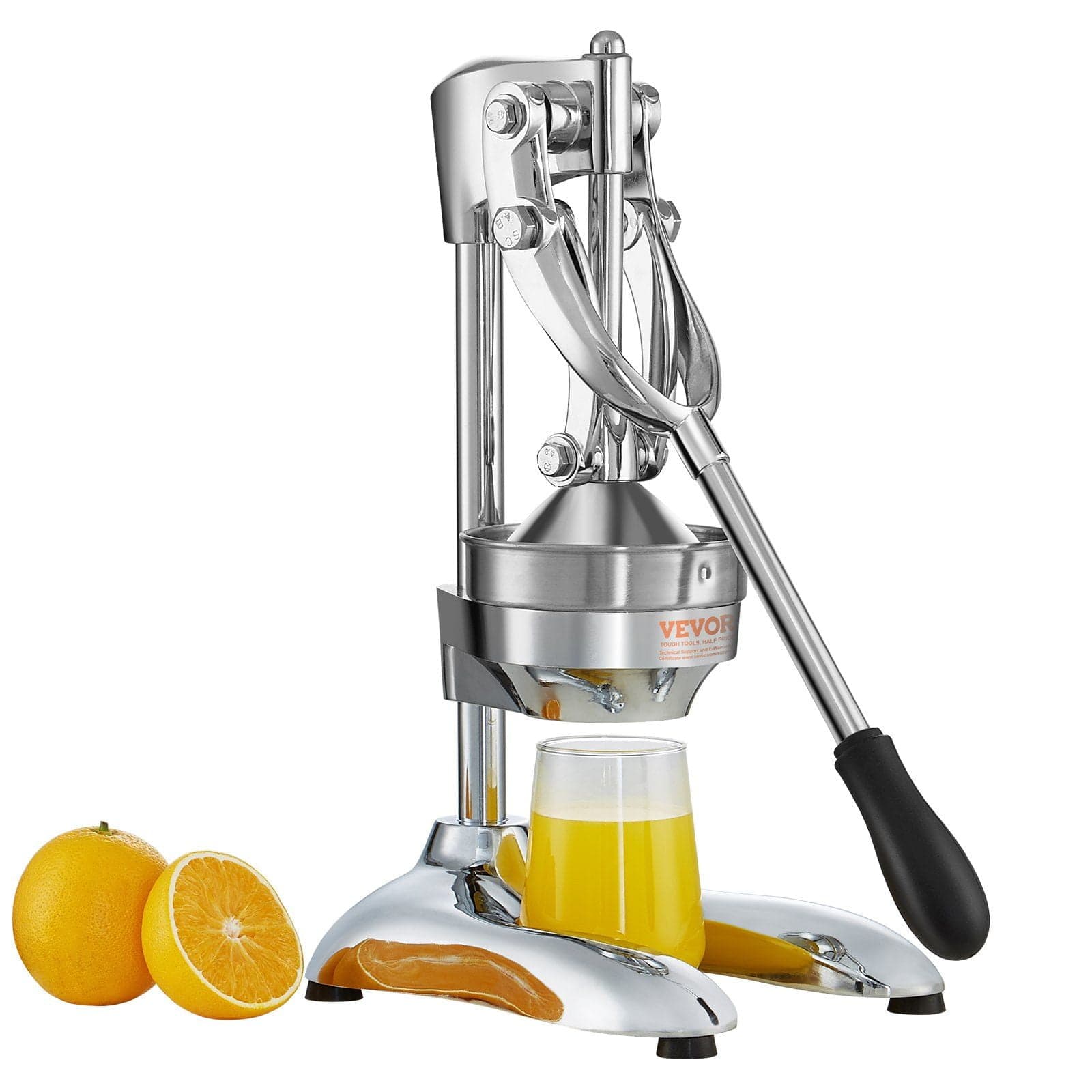 Commercial Grade Citrus Juice Press - Heavy Duty Manual Orange/Lemon ...
