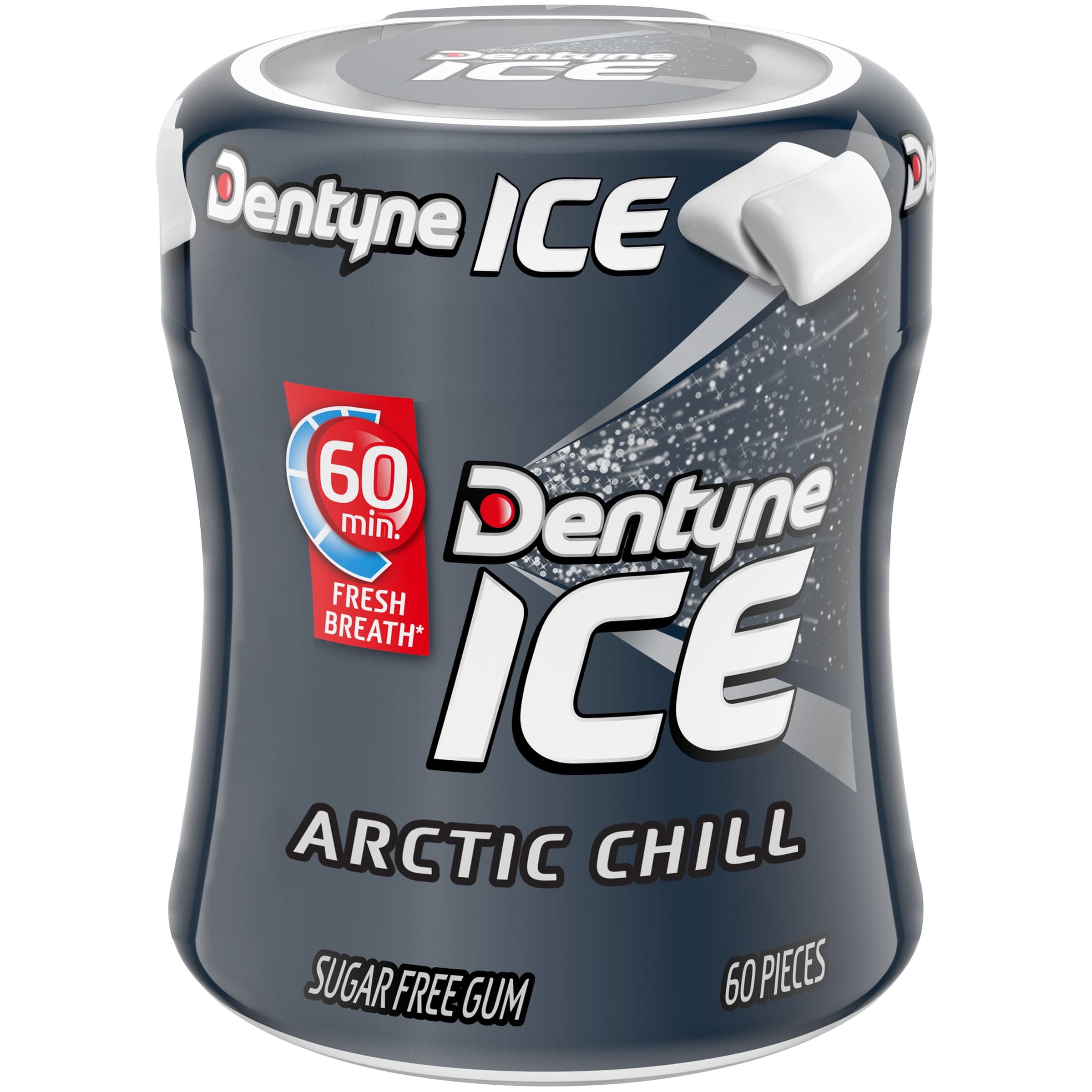 Dentyne Ice Arctic Chill Sugar Free Gum, 1 Bottle of 60 Pieces ...