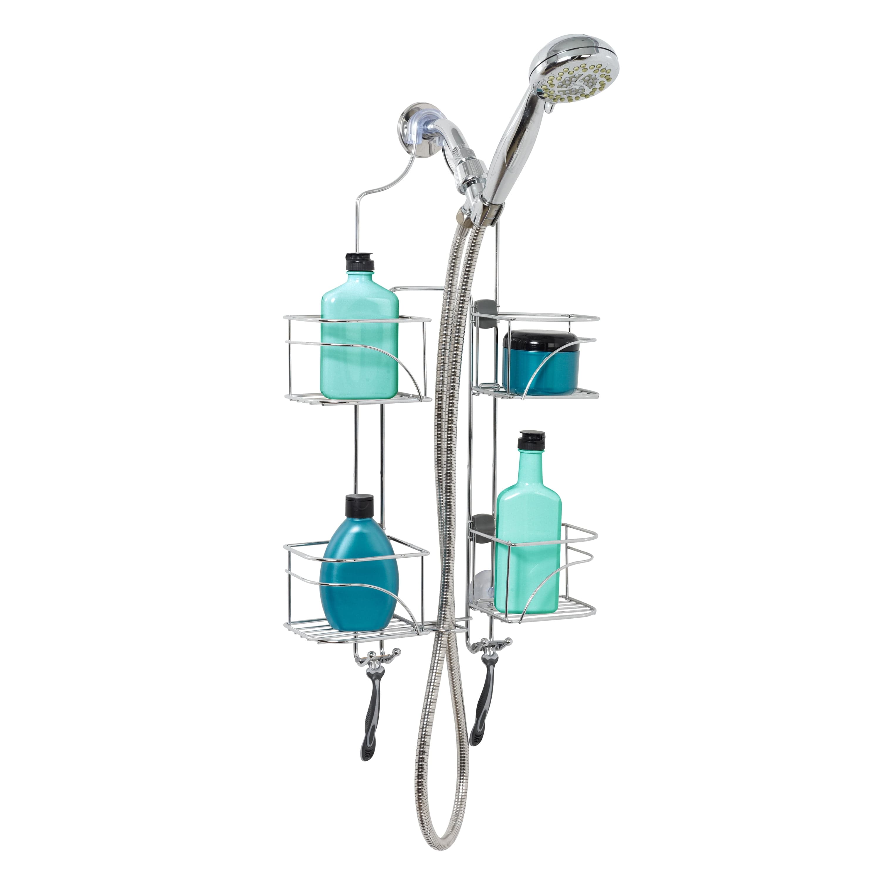 Expandable Chrome Shower Caddy with 4 Basket Shelves, Zenna Home over ...