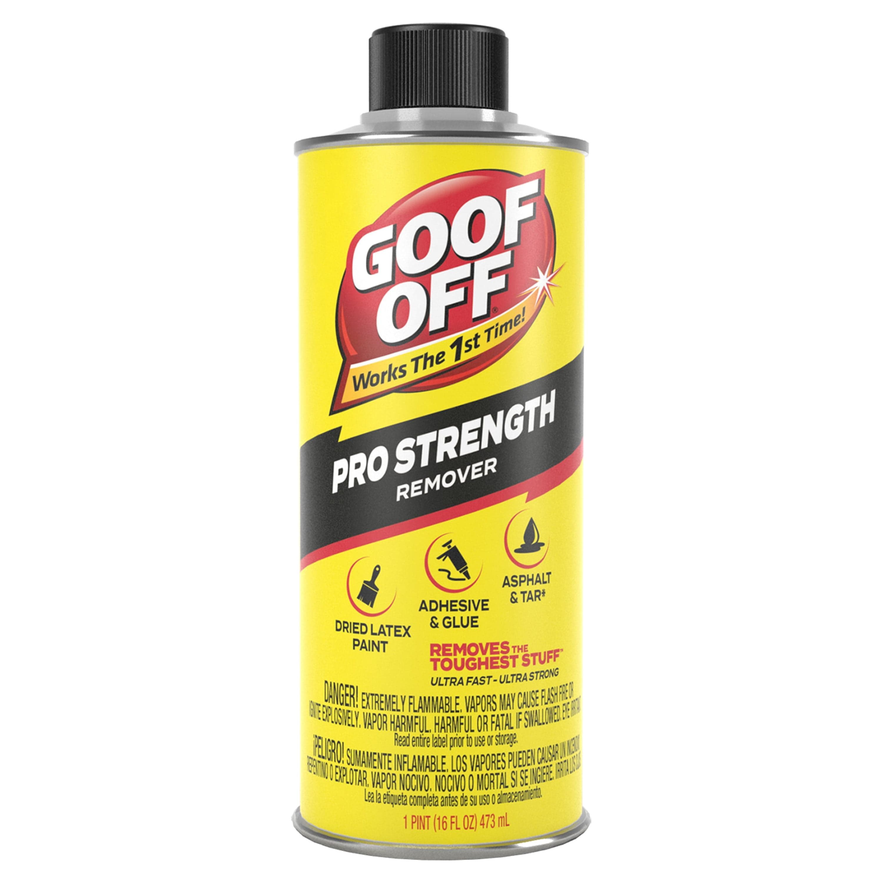 Goof Off Professional Strength Remover – 16 fl. oz. - Latex Paint and ...