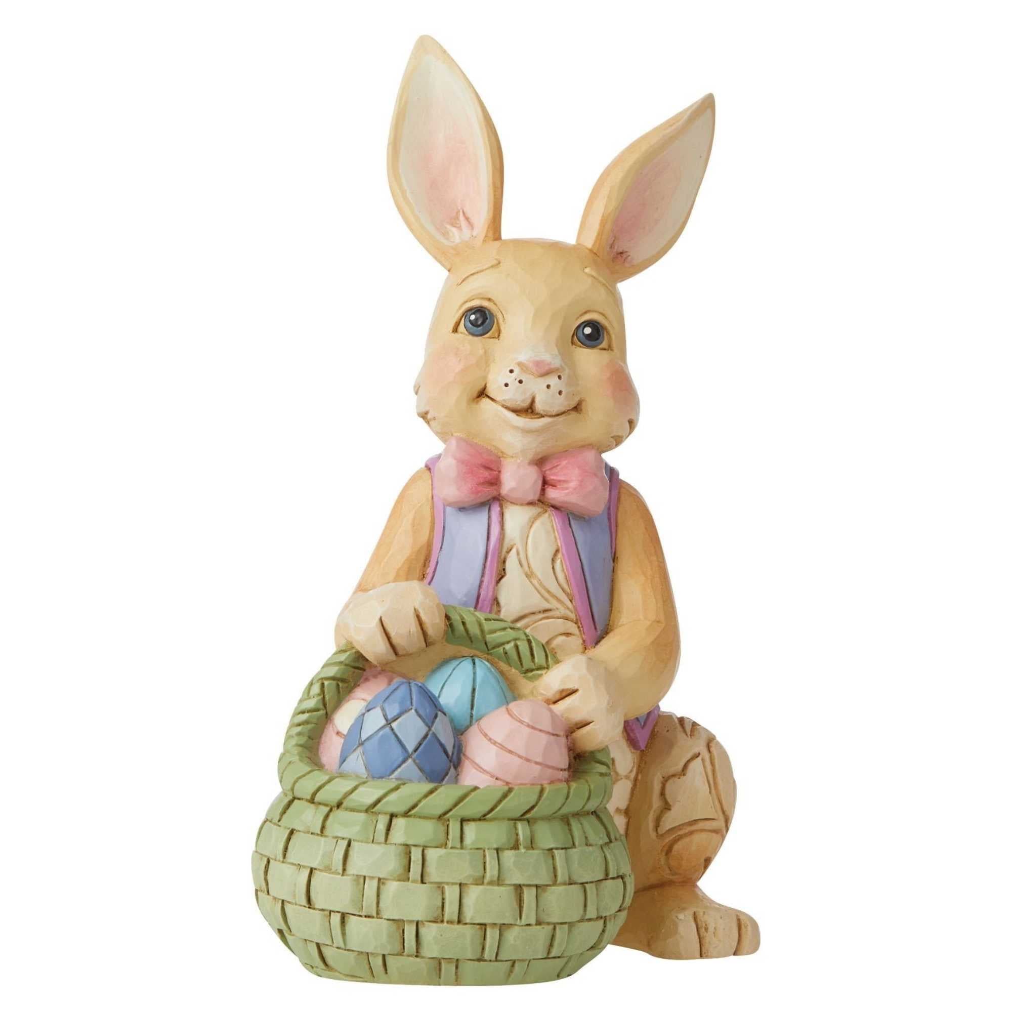 Jim Shore Bunny With Easter Basket Polyresin Heartwood Creek 6010275 ...