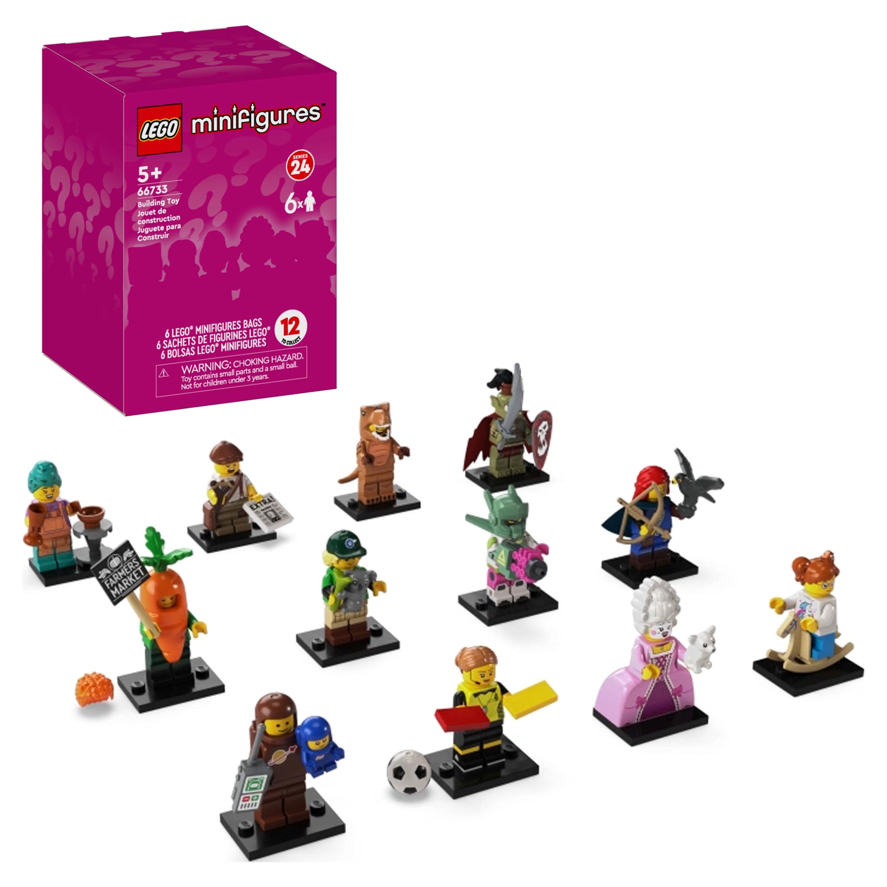 LEGO Minifigures Series 24 6-Pack 66733 Building Toy Set with ...
