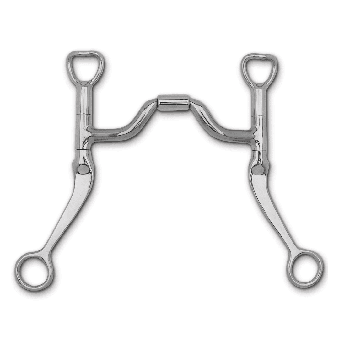 Myler MB 33 Curb Bit - 5" Sweet Iron Ported Barrel Level 3, 7" Flat ...