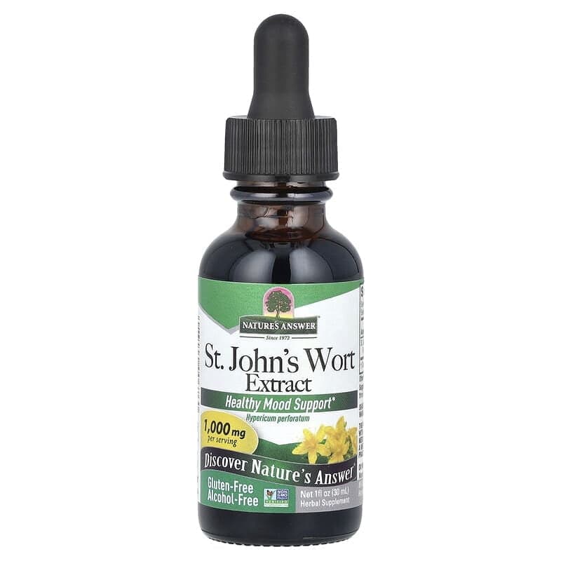 Nature's Answer, St. John's Wort Extract, Alcohol-Free, 1,000 mg, 1 fl ...