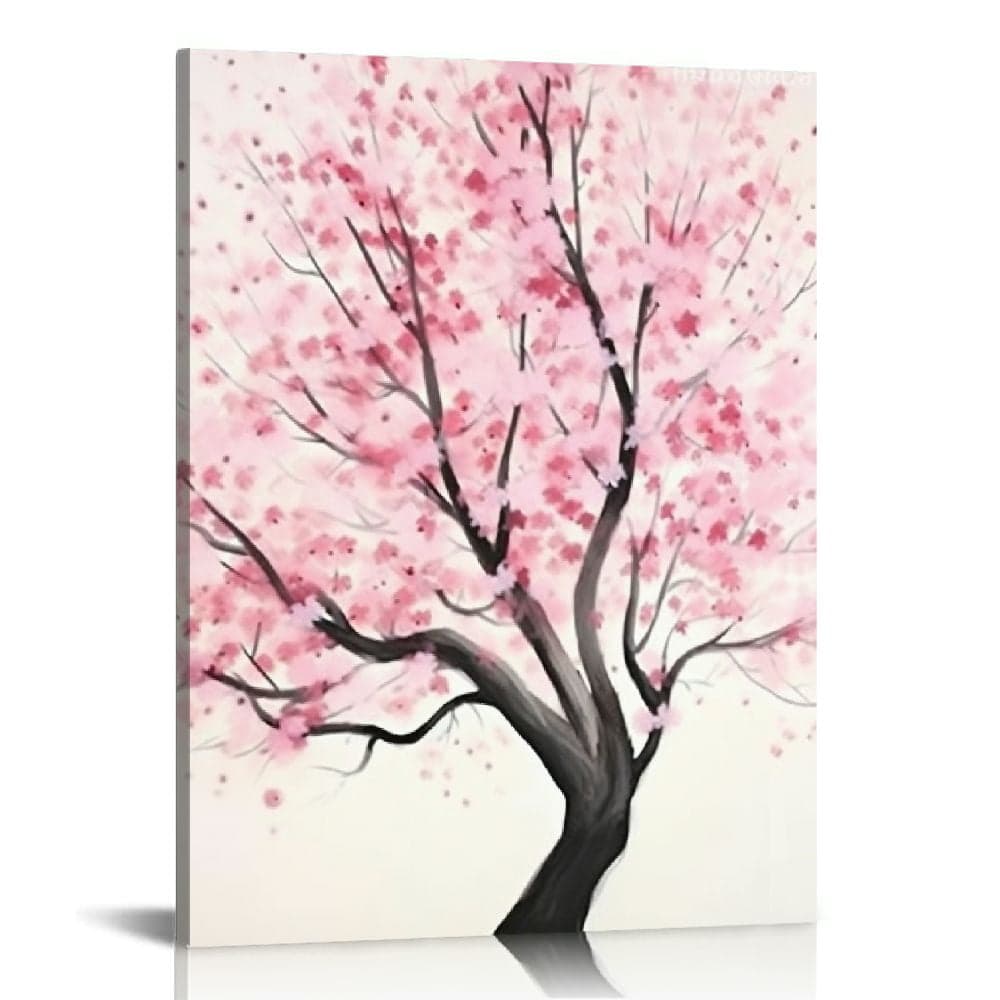 Nawypu Cherry Blossom Canvas Painting Flower Picture Spring Flower ...