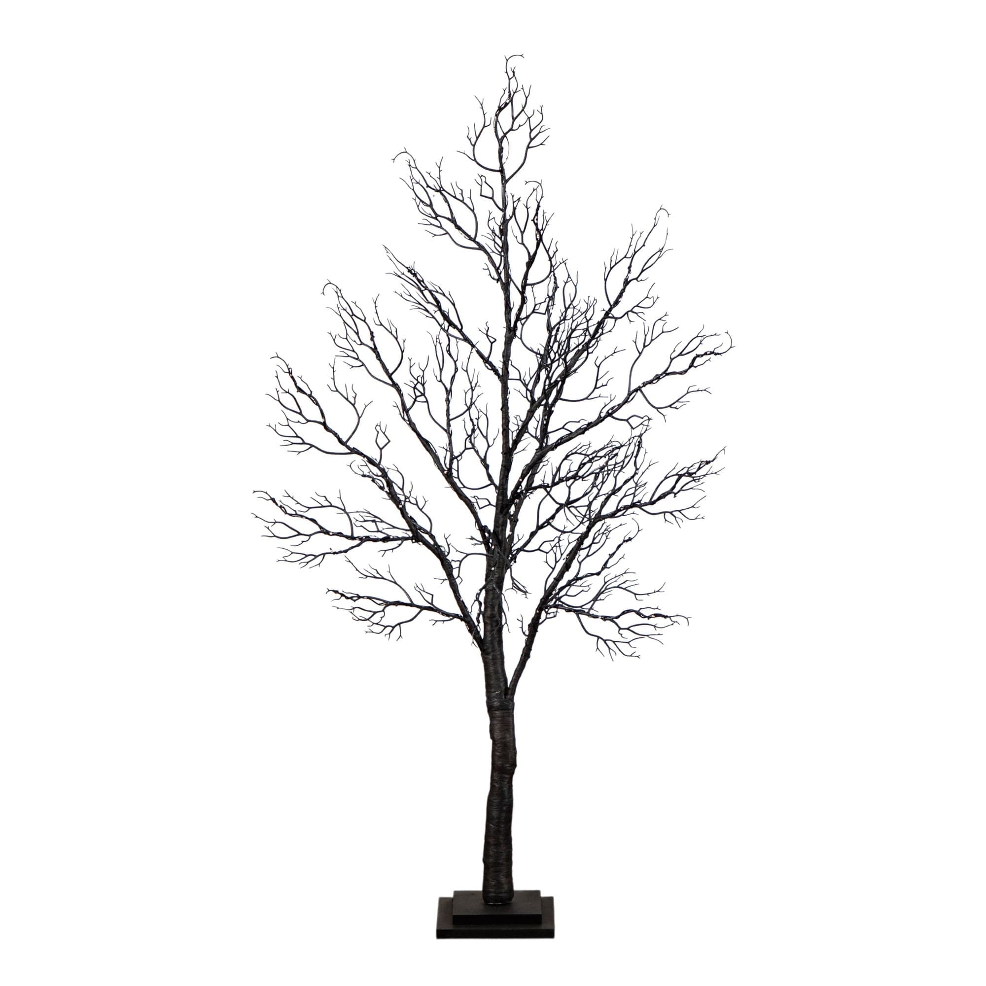 Nearly Natural 4ft. Pre-Lit Halloween Minimalist Twig Artificial Fall ...