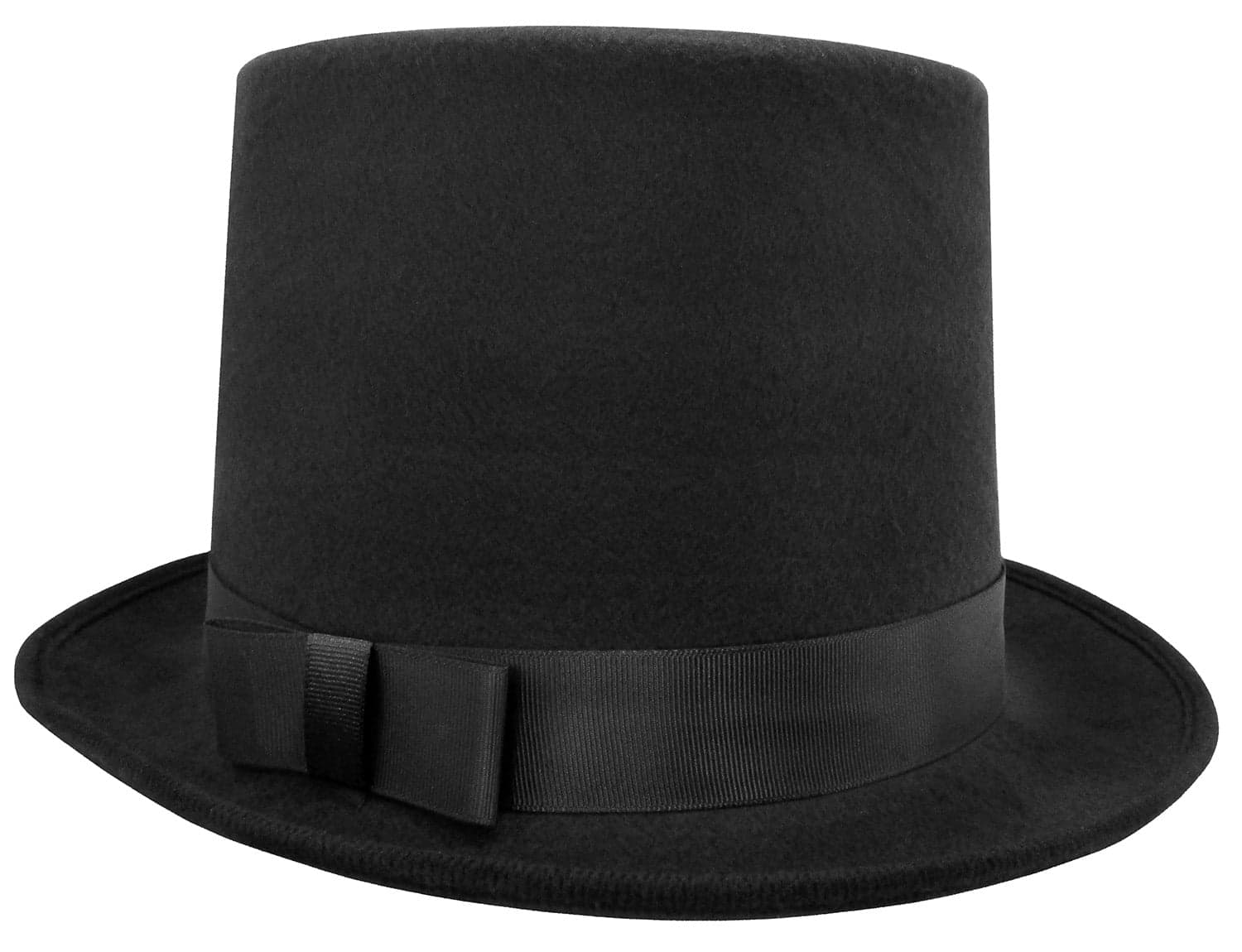 Nicky Bigs Novelties Deluxe Black Top Hat, High Crown Felt, Suitable ...