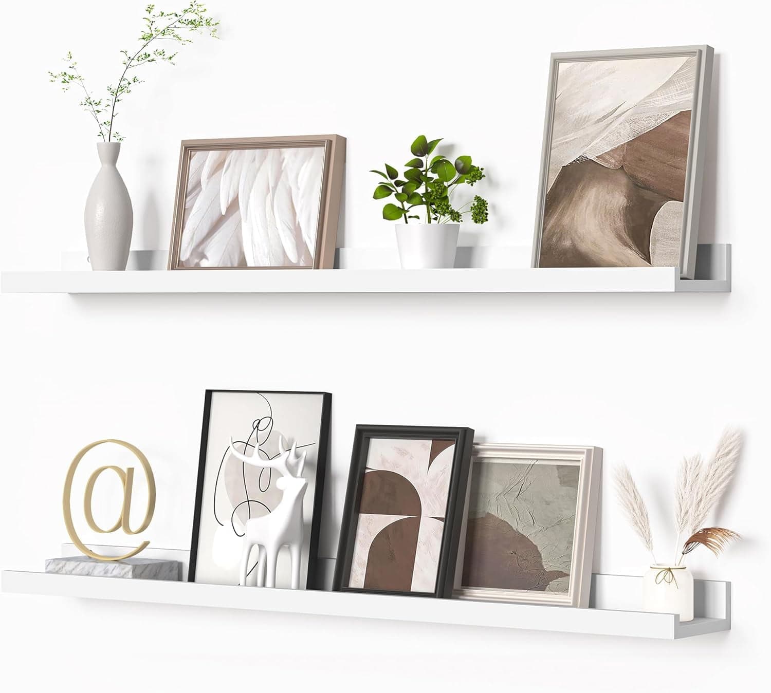 Picture Ledge Shelf, Floating Shelves Set of 2, 36 Inches Picture Shelf ...