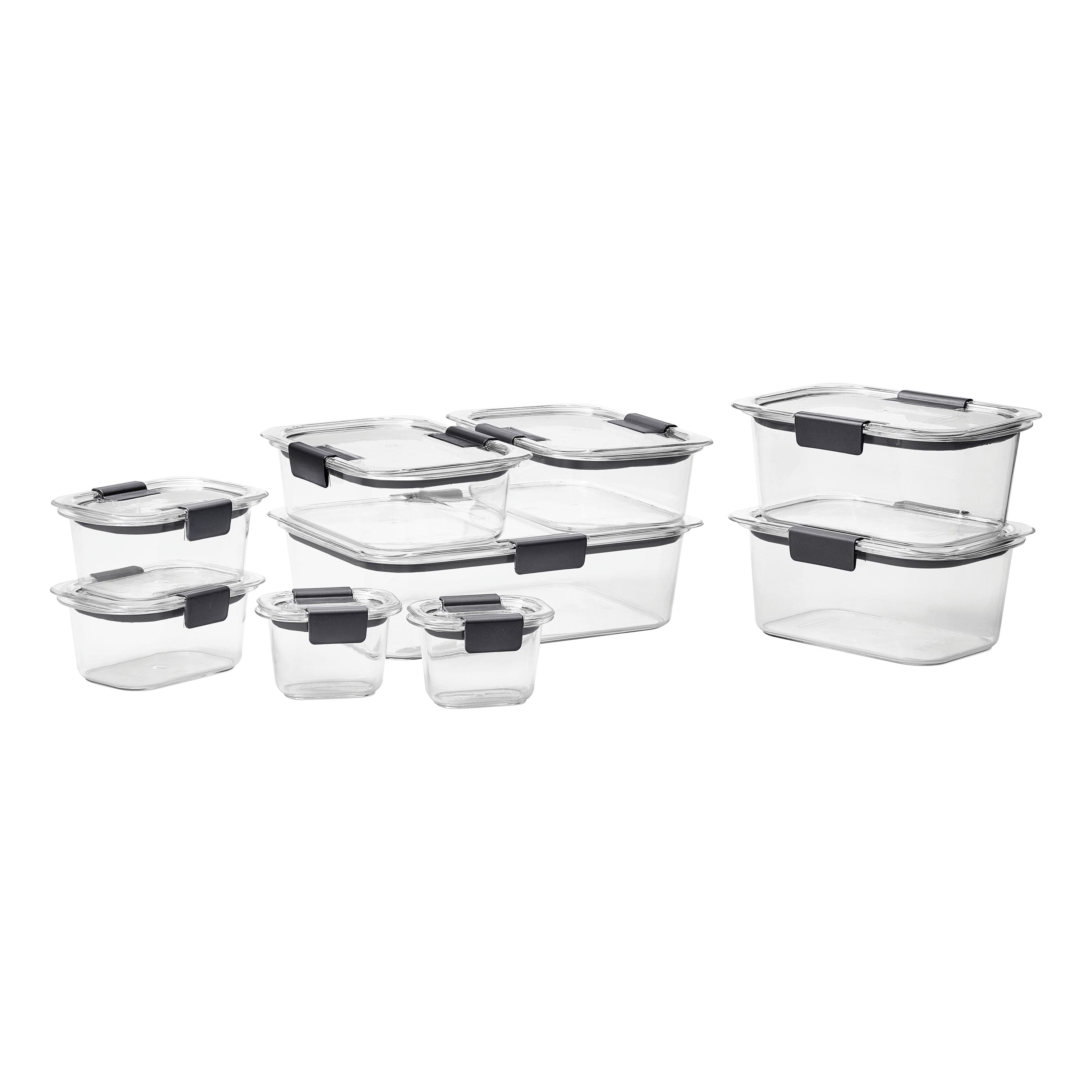 Rubbermaid Brilliance 18-Piece Leakproof Food Storage Containers with ...