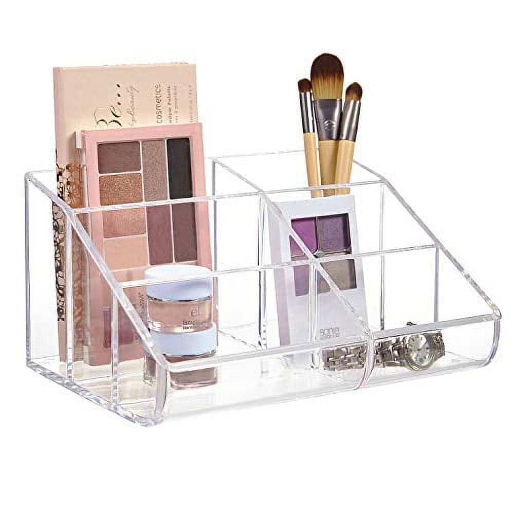 STORi Clear Plastic 6-Compartment Vanity Makeup Organizer - Walmart.com