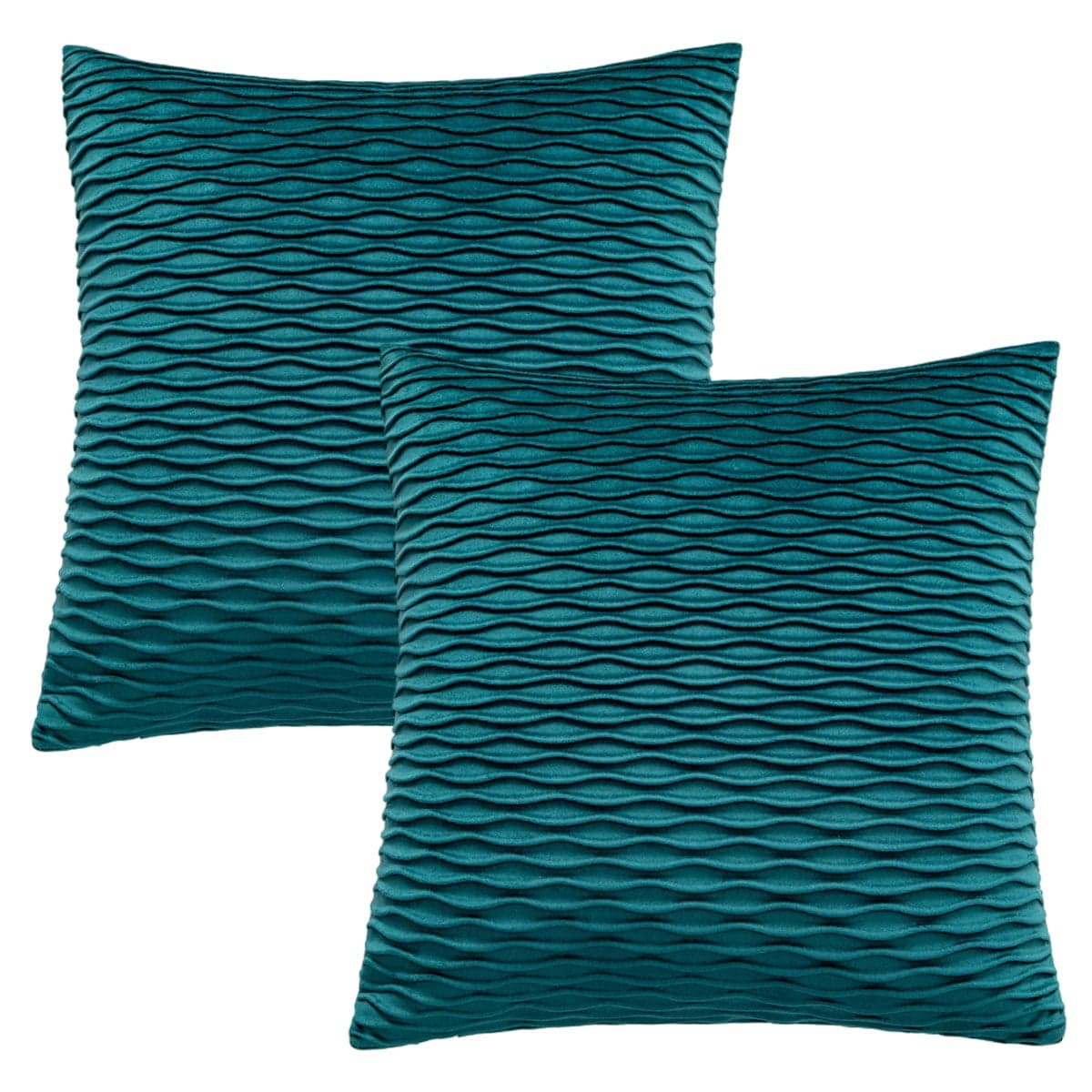 Set of 2 velvet decorative embrace pillowcase square texture set ...