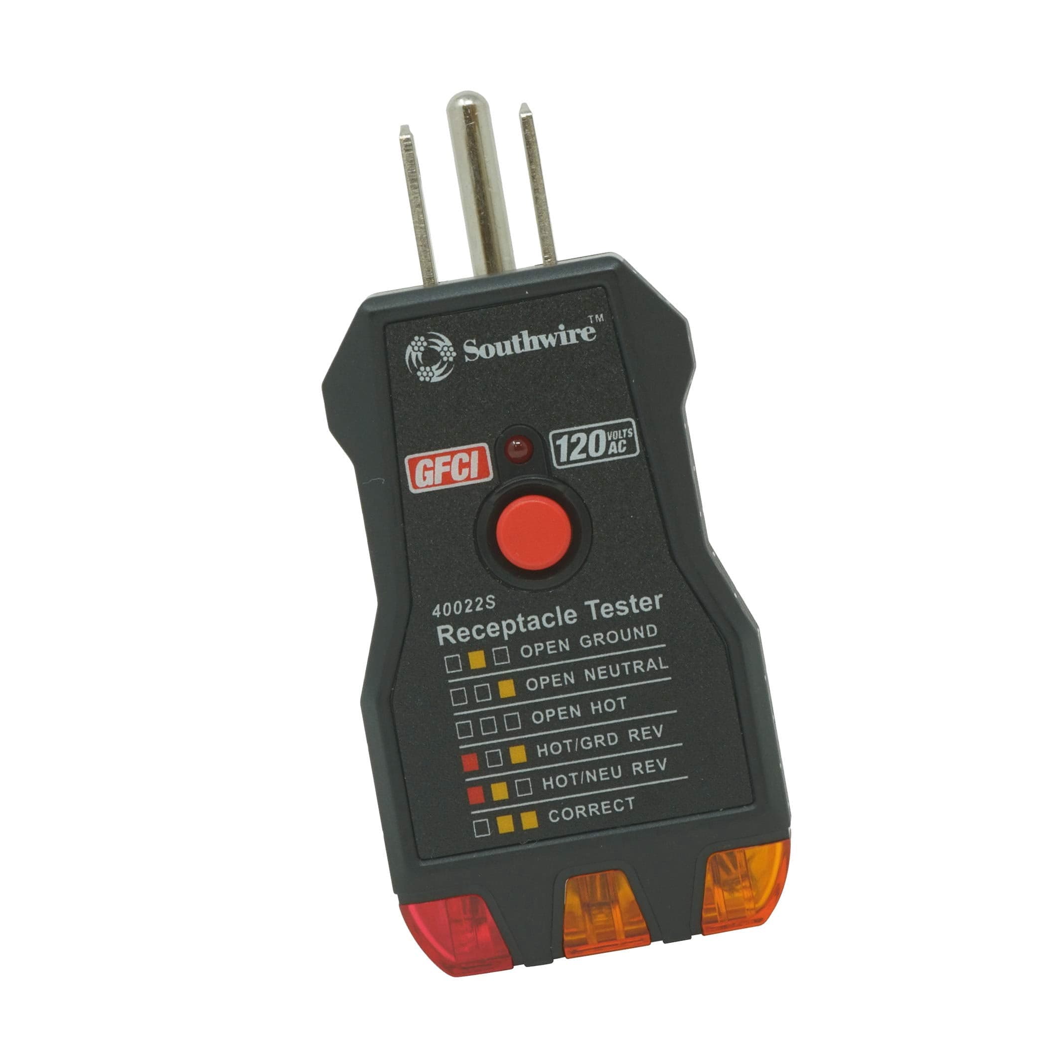 Southwire 40022S Receptacle Tester, Black - …