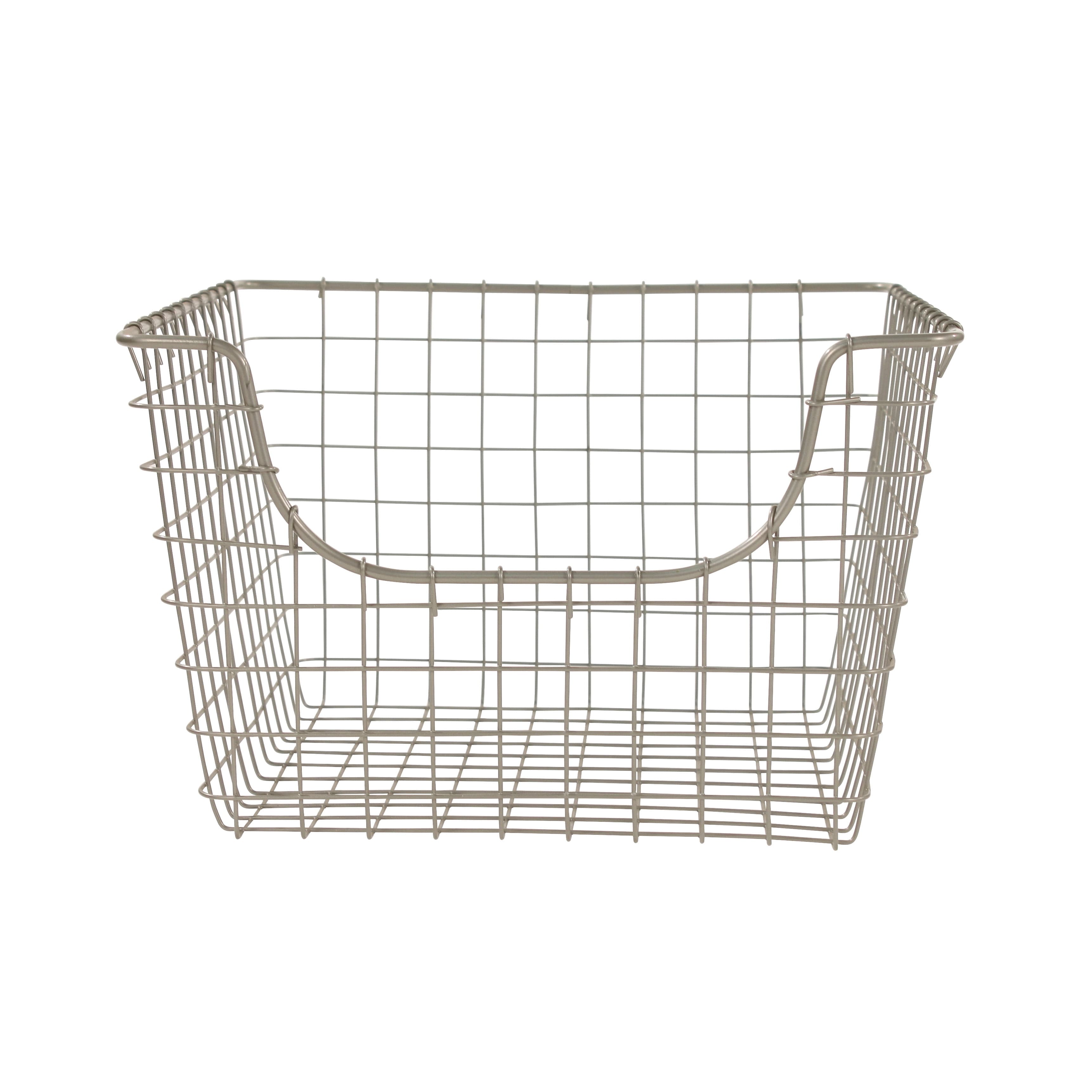 Spectrum Diversified Scoop Steel Wire Stackable Storage Basket for ...