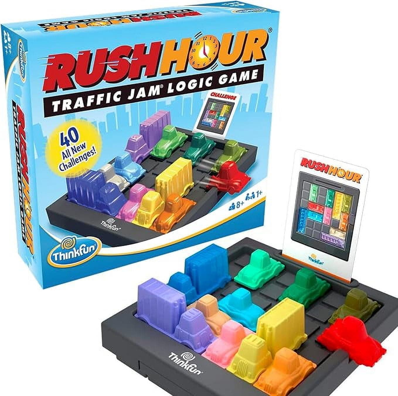 ThinkFun Rush Hour Traffic Jam Brain Game and STEM Toy for Boys ...