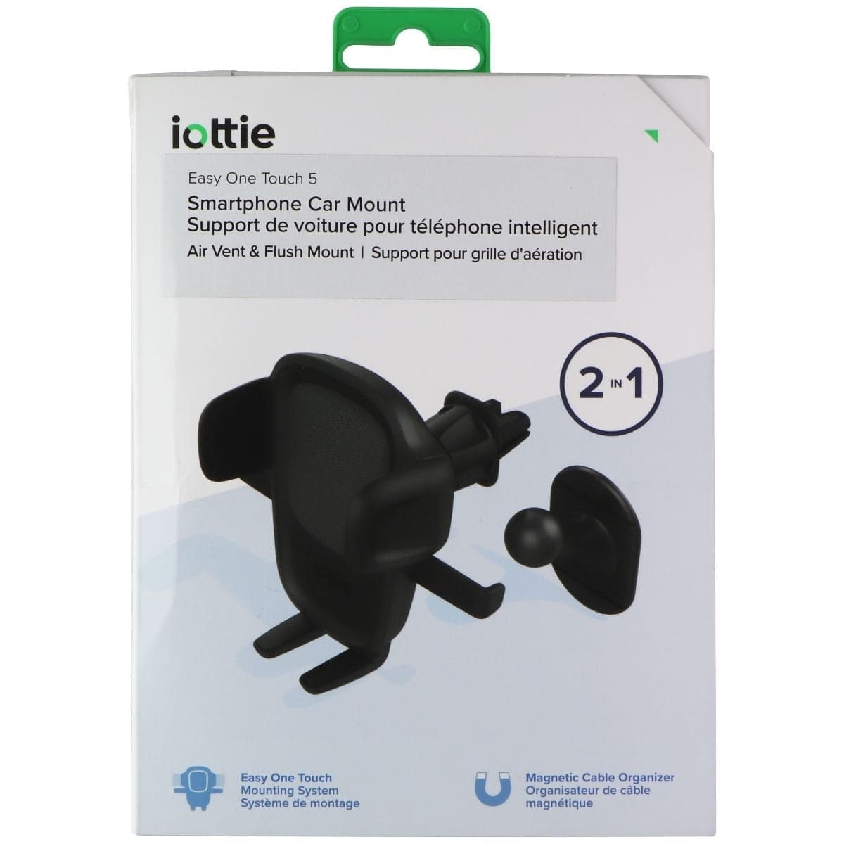 iOttie Easy One Touch 5 - Smartphone 2-in-1 Car Mount - Black - Walmart.com