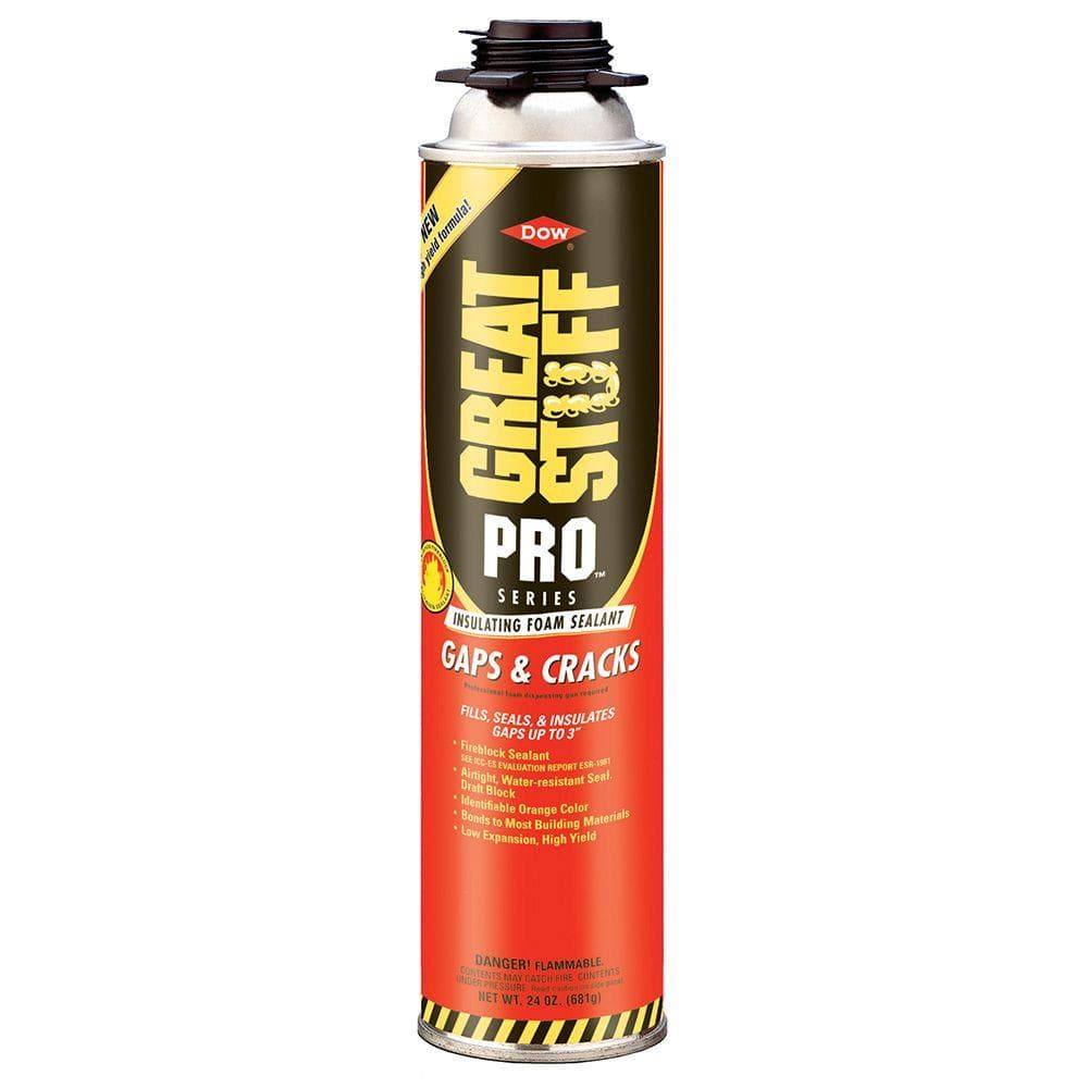 GREAT STUFF PRO 24 oz. Gaps and Cracks Insulating Foam Sealant-341557 ...