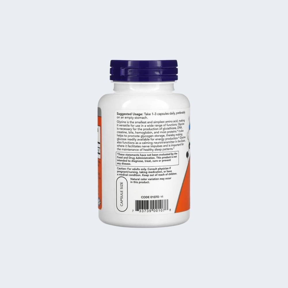 GLICINA - 100 Capsulas 1000mg - NOW