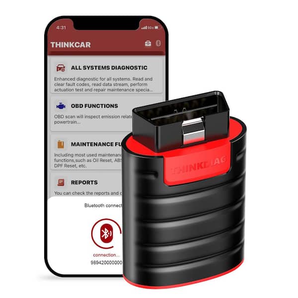 Thinkcar Thinkdiag OBD2 Bluetooth Dongle Full Systems Scanner with Bi ...