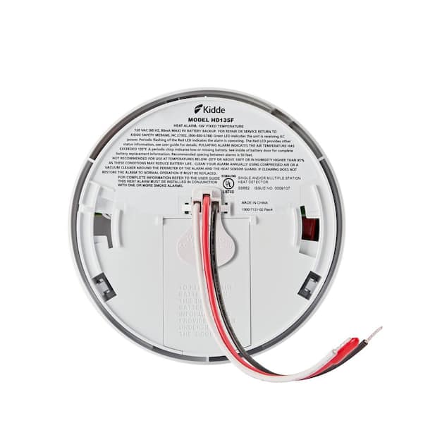 Kidde Firex Hardwired Interconnected 120V AC Wire Auxiliary Heat ...
