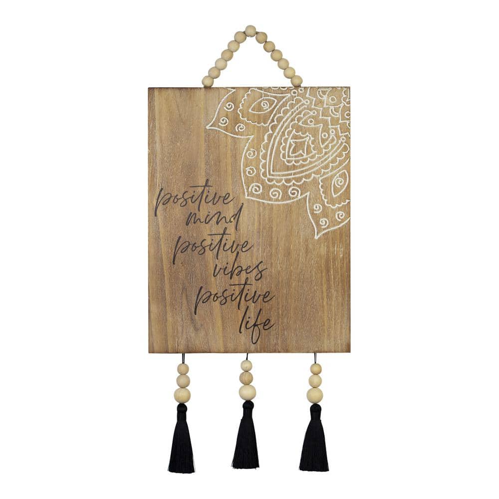 Stratton Home Decor Positive Mind Wall Art S33509